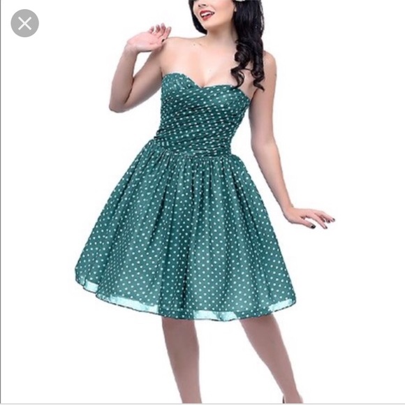 Unique Vintage Dresses & Skirts - Unique vintage polkadot dress 👗